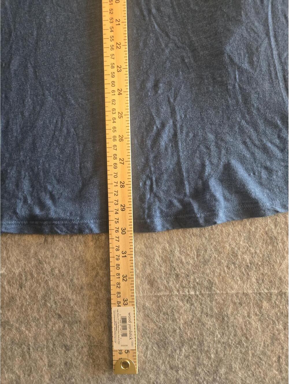 Coldwater Creek Blue Slub Knit Tunic XL Utility CottageCore - Picture 5 of 7